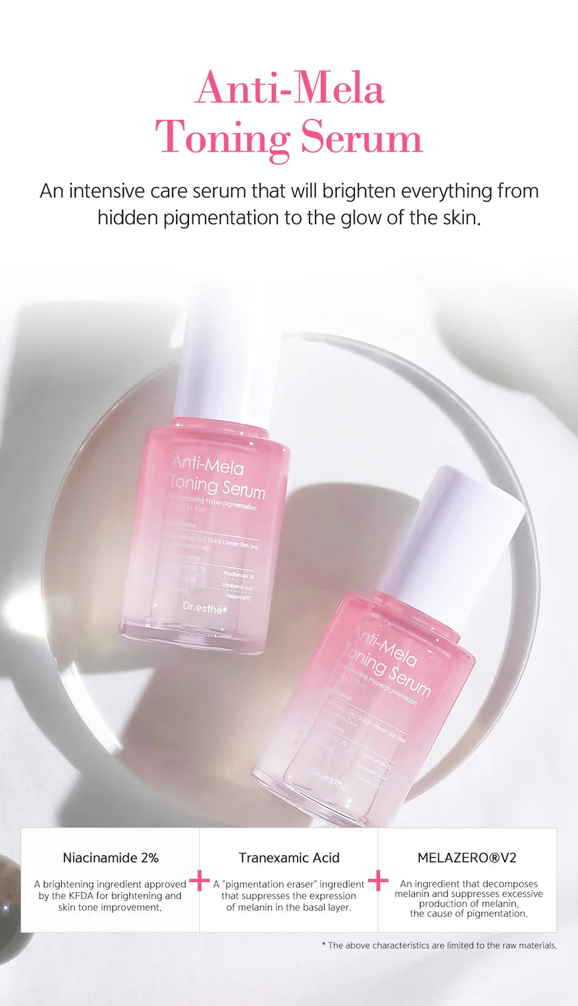DR. ESTHE

Anti-Mela Toning Serum - Halo Glow 1.1oz